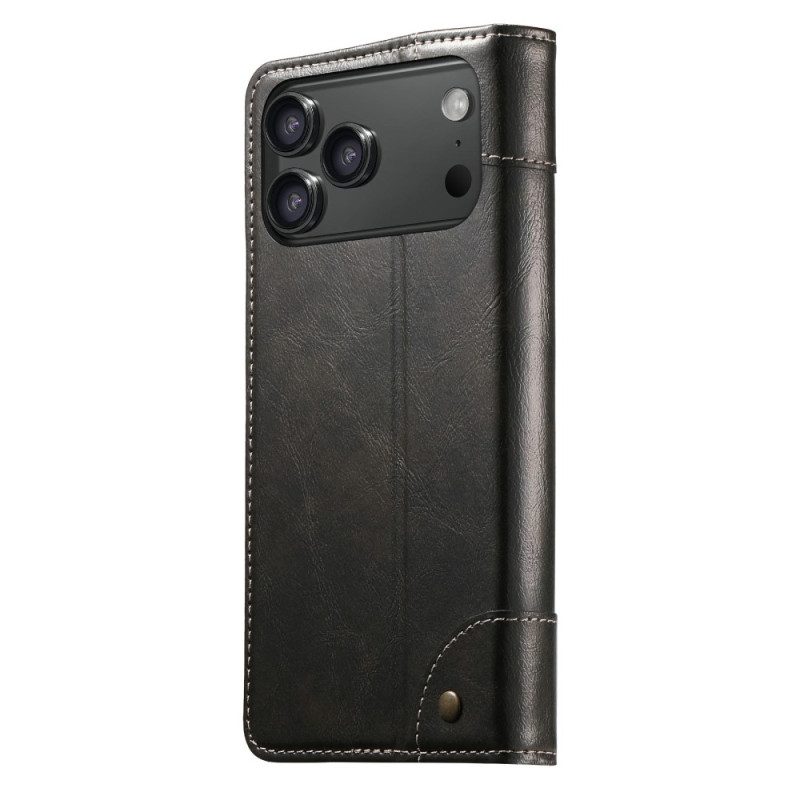 Flip Case Für iPhone 17 Pro Max Vintage Suteni