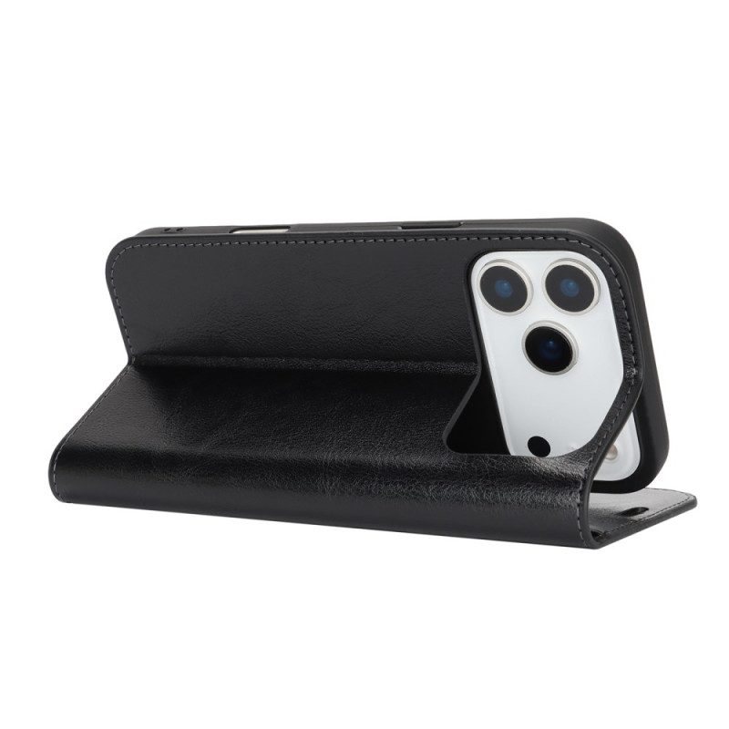 Flip Case iPhone 17 Pro Max Echtleder