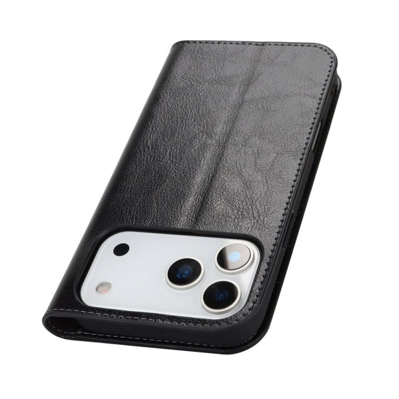 Flip Case iPhone 17 Pro Max Echtleder