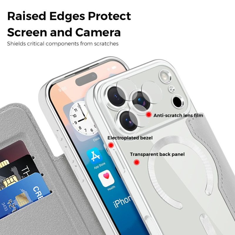 Flip Case iPhone 17 Pro Max Handyhülle Magsafe Kompatibel Gesteppt