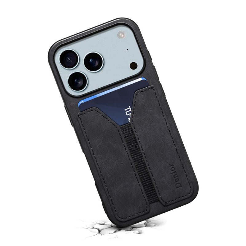 Hülle Für iPhone 17 Pro Max Denior Elastischer Kartenhalter
