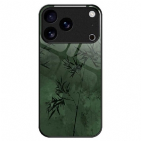 Hülle Für iPhone 17 Pro Max Gehärtetes Glas Mit Blumenmuster