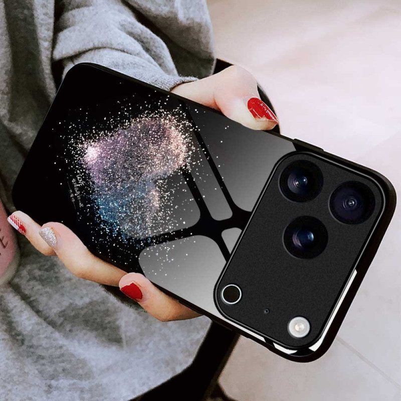 Hülle Für iPhone 17 Pro Max Herzförmiges Displayschutzglas