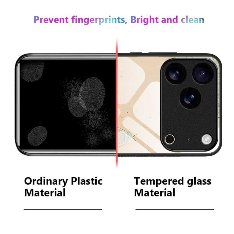 Hülle iPhone 17 Pro Max Handyhülle Gehärtetes Glas Mit Aufgemaltem Muster