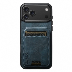 Hülle iPhone 17 Pro Max Handyhülle Kartenhalter Mit Gewachster Textur Suteni