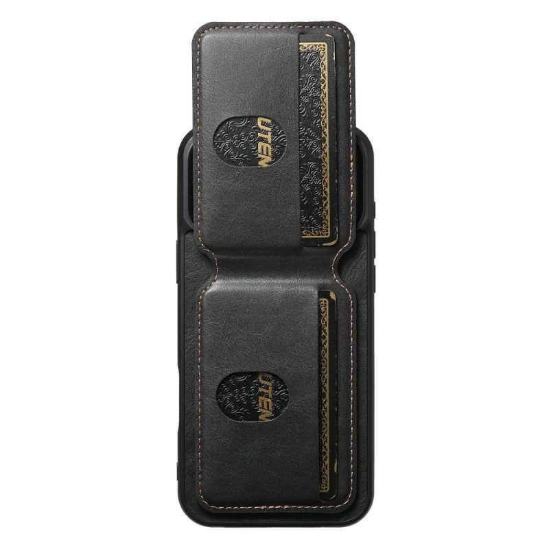 Hülle iPhone 17 Pro Max Handyhülle Kartenhalter Mit Gewachster Textur Suteni