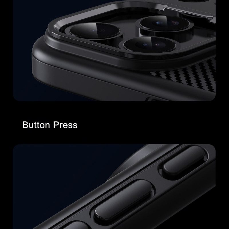 Hülle iPhone 17 Pro Max Ipaky Carbonfaser