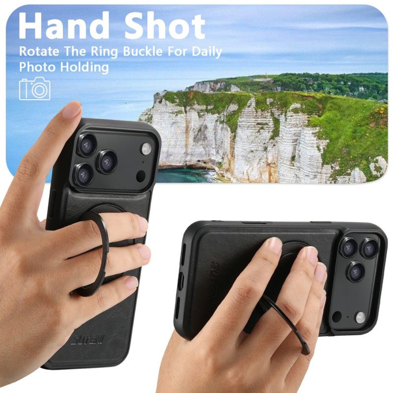 Hülle iPhone 17 Pro Max Magsafe-kompatible Halterung Mit Drehbarer Halterung Suteni