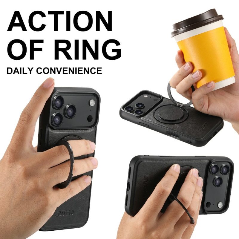 Hülle iPhone 17 Pro Max Magsafe-kompatible Halterung Mit Drehbarer Halterung Suteni