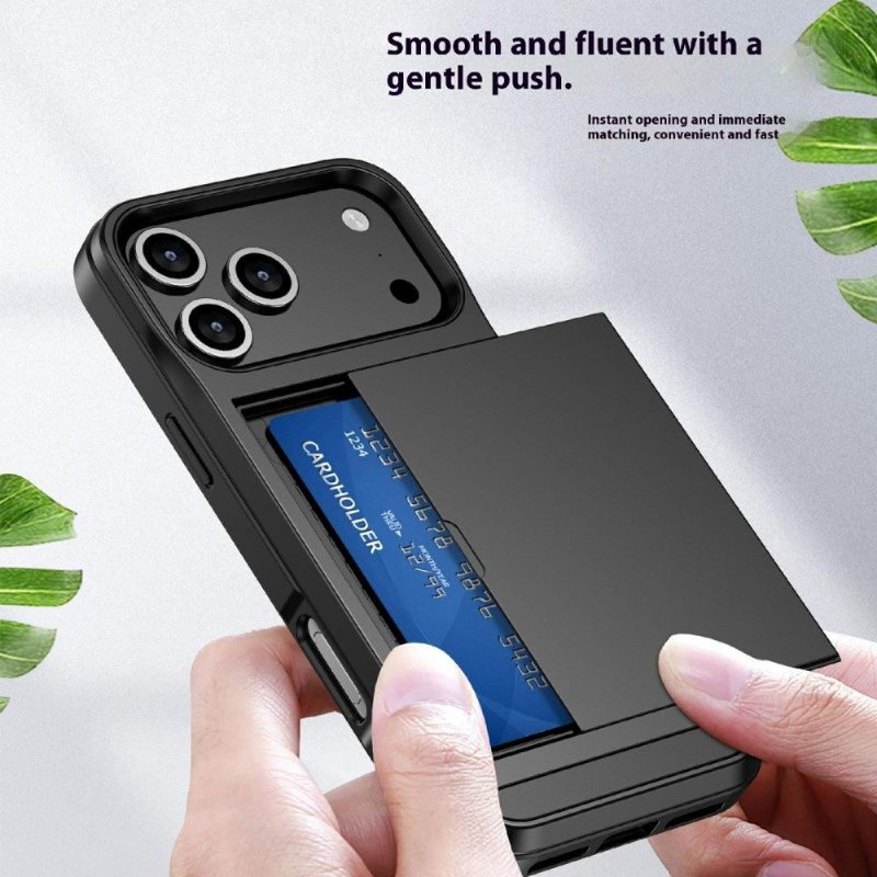 Hülle iPhone 17 Pro Max Verschiebbarer Kartenhalter