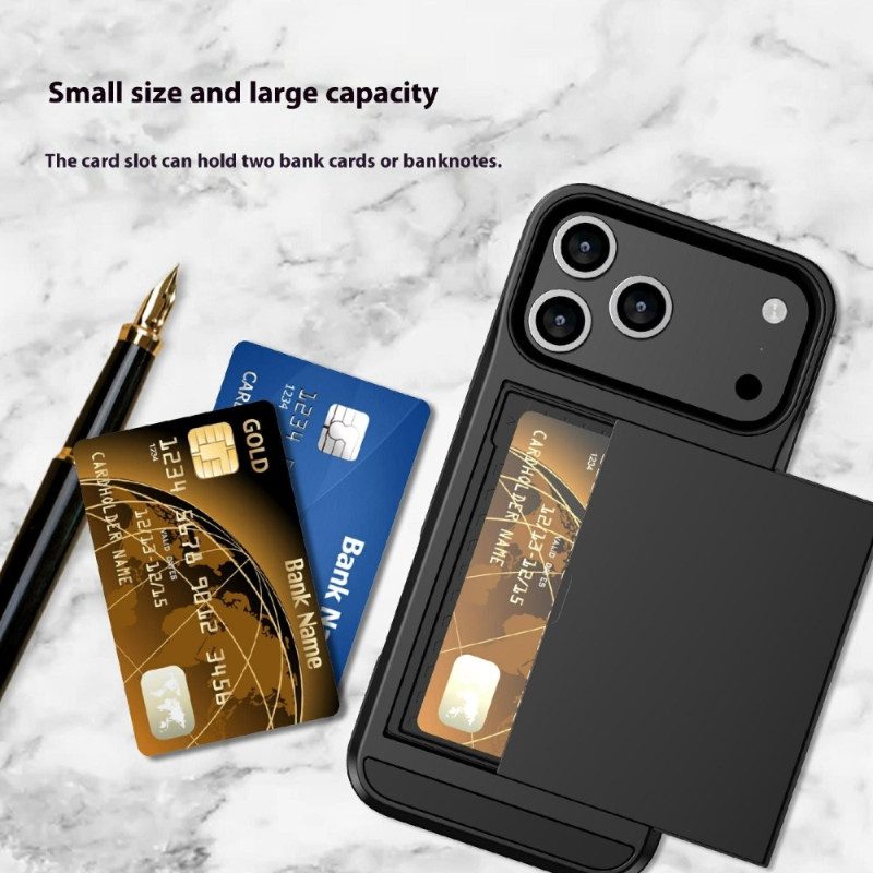 Hülle iPhone 17 Pro Max Verschiebbarer Kartenhalter