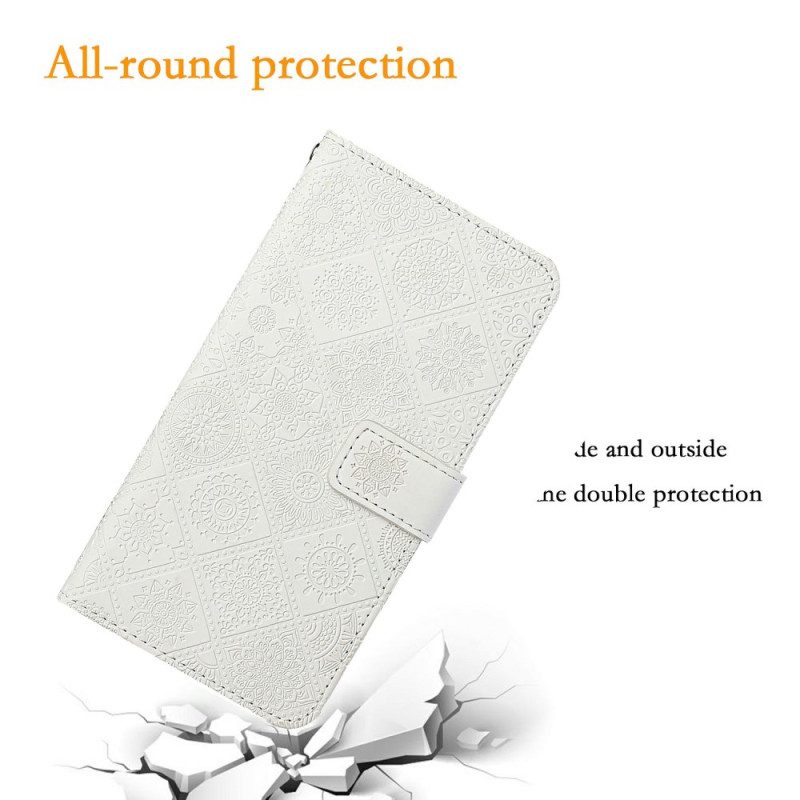 Lederhüllen iPhone 17 Pro Max Handyhülle Patchwork