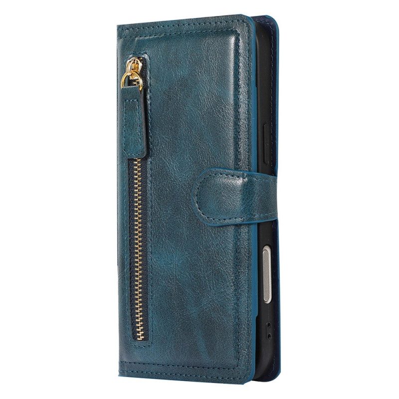 Lederhüllen iPhone 17 Pro Max Handyhülle Reißverschlusstasche