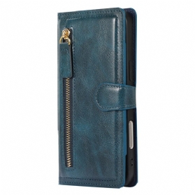 Lederhüllen iPhone 17 Pro Max Handyhülle Reißverschlusstasche