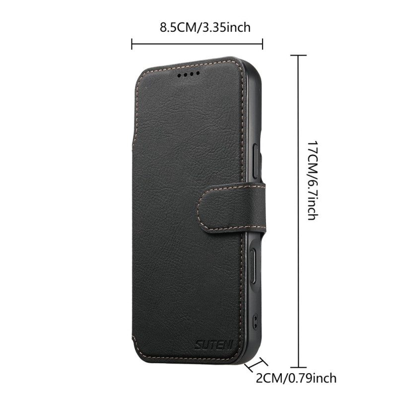 Lederhüllen iPhone 17 Pro Max Magsafe 2-in-1 Suteni