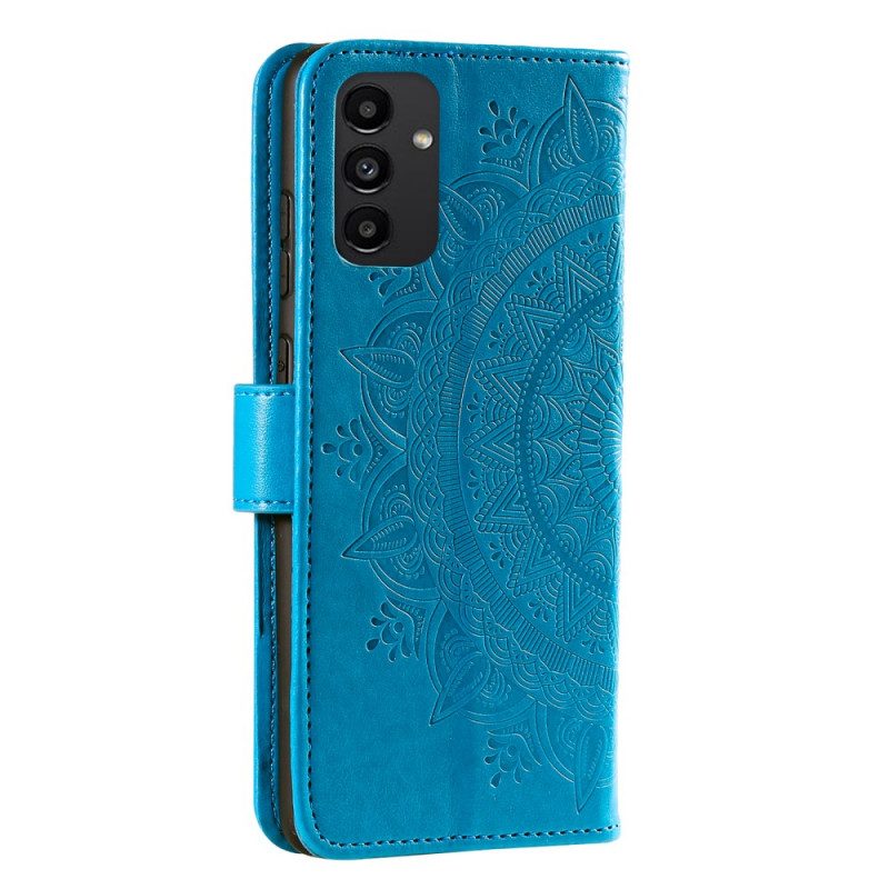 Lederhüllen Für Samsung Galaxy A13 Sonnenmandala
