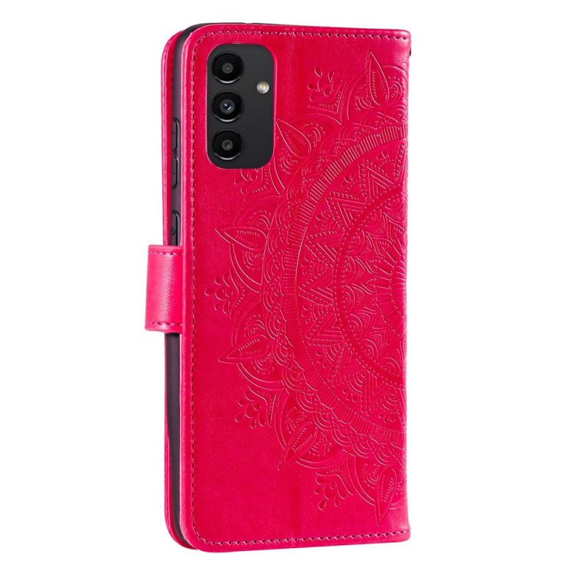 Lederhüllen Für Samsung Galaxy A13 Sonnenmandala