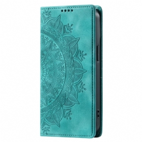 Flip Case Xiaomi 15 Pro Mandala-wildleder-effekt