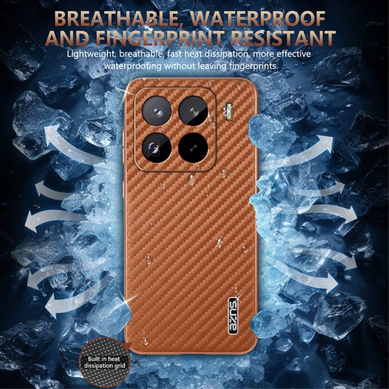 Hülle Für Xiaomi 15 Pro Carbonfaser-textur Azns