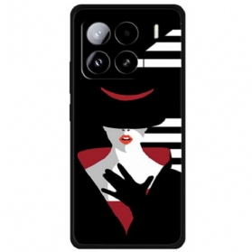 Hülle Für Xiaomi 15 Pro Dame Mit Schwarzem Hut