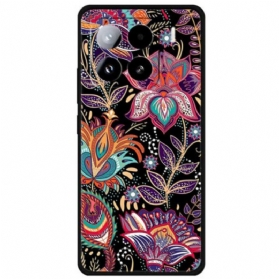 Hülle Xiaomi 15 Pro Handyhülle Lila Blumen