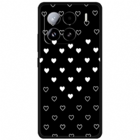 Hülle Xiaomi 15 Pro Handyhülle Weiße Herzen