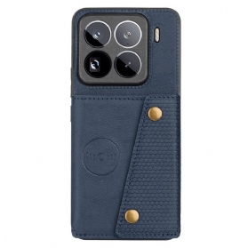 Hülle Xiaomi 15 Pro Kartenhalter In Lederoptik