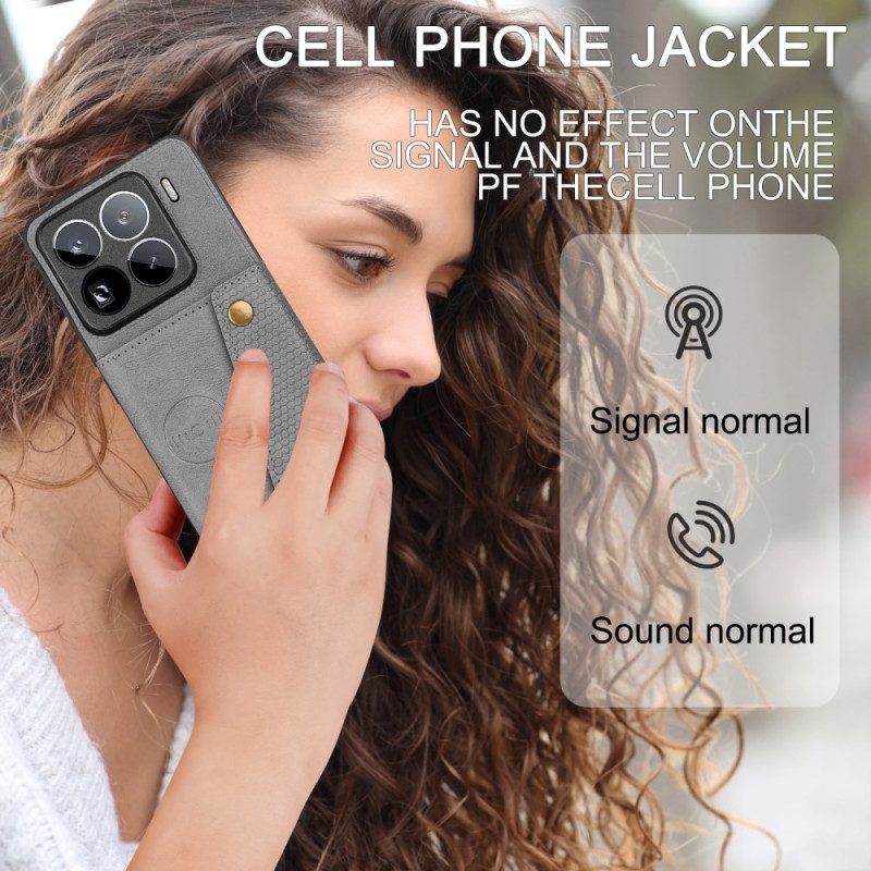 Hülle Xiaomi 15 Pro Kartenhalter In Lederoptik