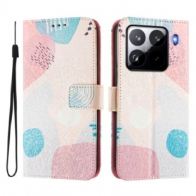 Lederhüllen Für Xiaomi 15 Pro Graffiti-muster