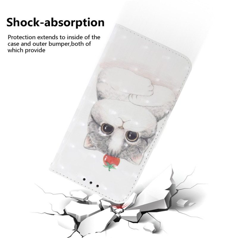 Lederhüllen Für Xiaomi 15 Pro Niedliches Katzenarmband