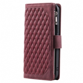 Lederhüllen Xiaomi 15 Pro Multifunktionale Gesteppte Geldbörse