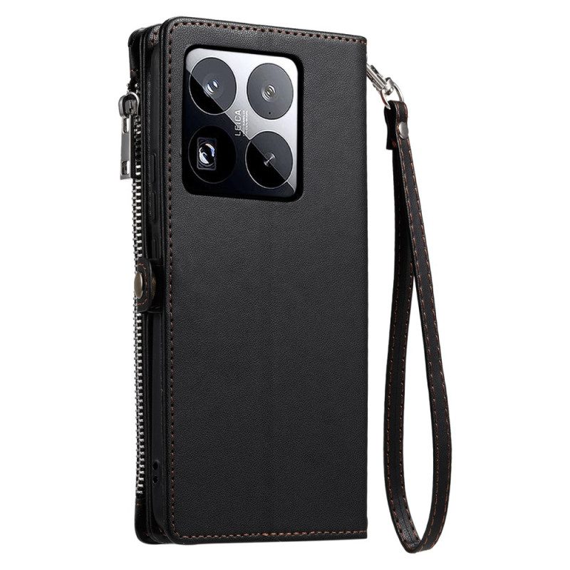 Lederhüllen Xiaomi 15 Pro Premium-riemen Und Schulterriemen