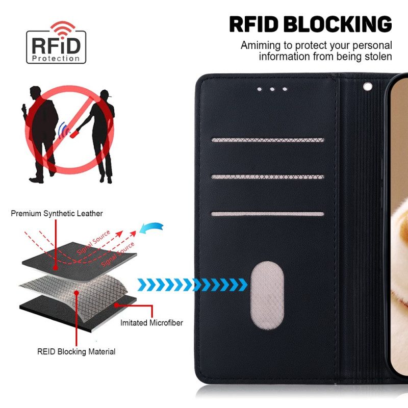 Lederhüllen Xiaomi 15 Pro Rfid-blockierendes Katzenmotiv