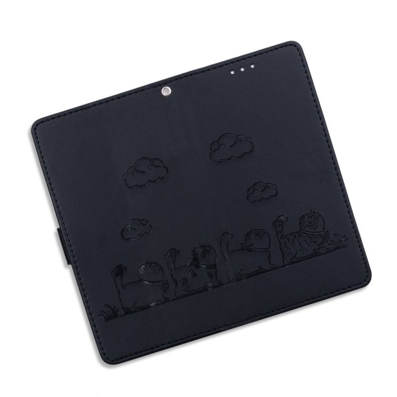 Lederhüllen Xiaomi 15 Pro Rfid-blockierendes Katzenmotiv