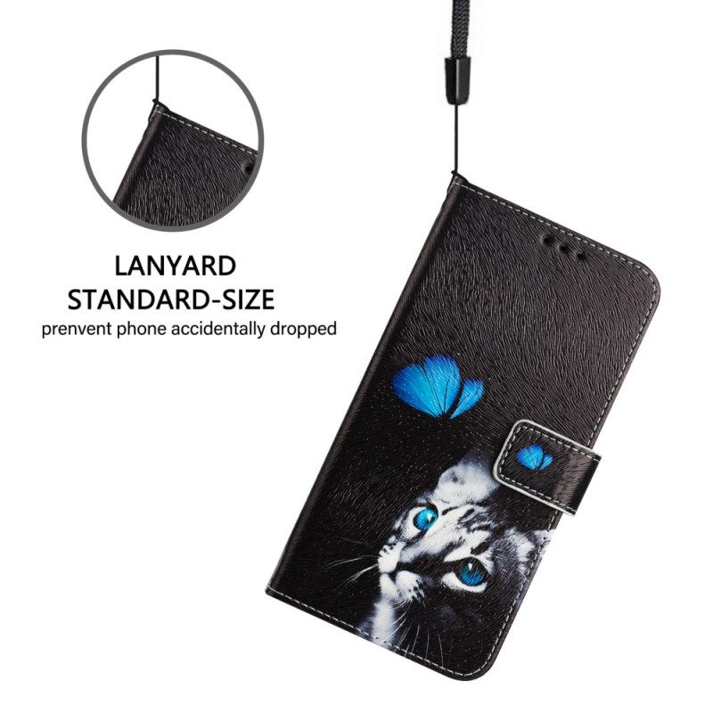 Lederhüllen Xiaomi 15 Pro Schmetterling Und Katze
