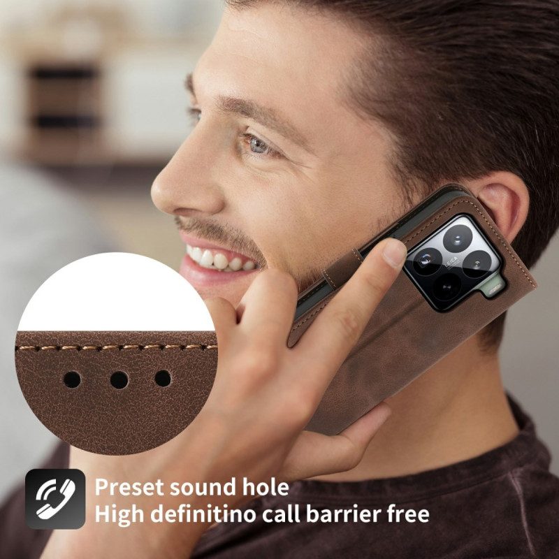 Lederhüllen Xiaomi 15 Pro Wildlederoptik Mit Blumenmuster Riemen Und Schultergurt Tragegurt