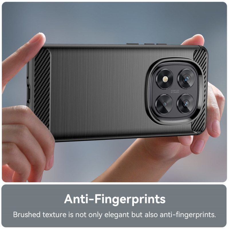 Hülle Für Poco X7 5g Gebürstete Kohlefaser