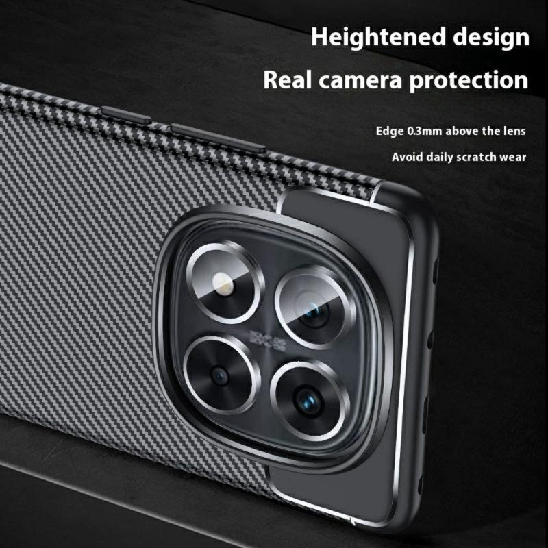 Hülle Poco X7 5g Handyhülle Klassische Kohlefaser