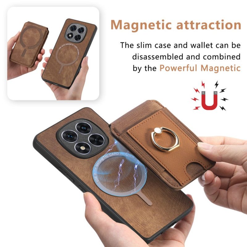 Hülle Poco X7 5g Magnetischer Kartenhalter Mit Vertikaler Klappe