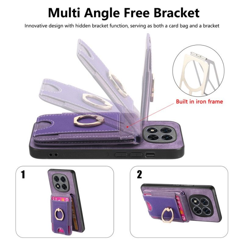 Hülle Poco X7 5g Magnetischer Kartenhalter Mit Vertikaler Klappe