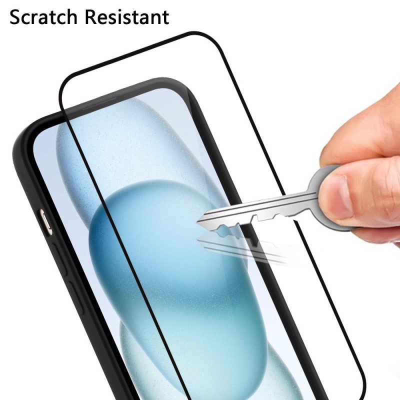 Hülle Poco X7 5g Silikonfarben Mit Displayschutzfolie Aus Gehärtetem Glas