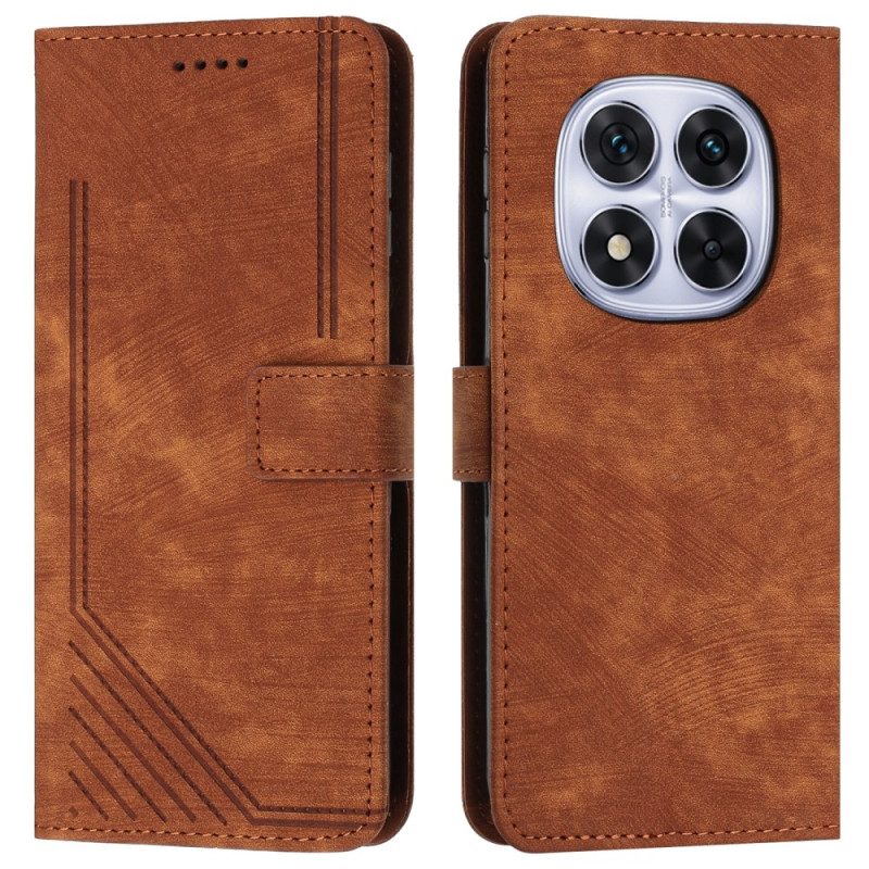 Lederhüllen Für Poco X7 5g Design Lines