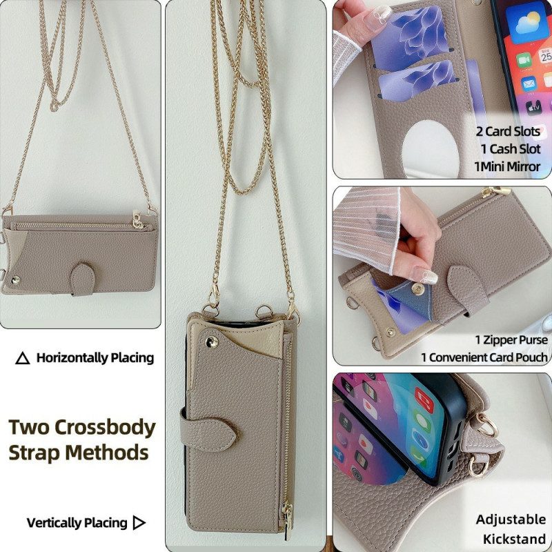 Lederhüllen Für Poco X7 5g Geldbörse Mit Kette