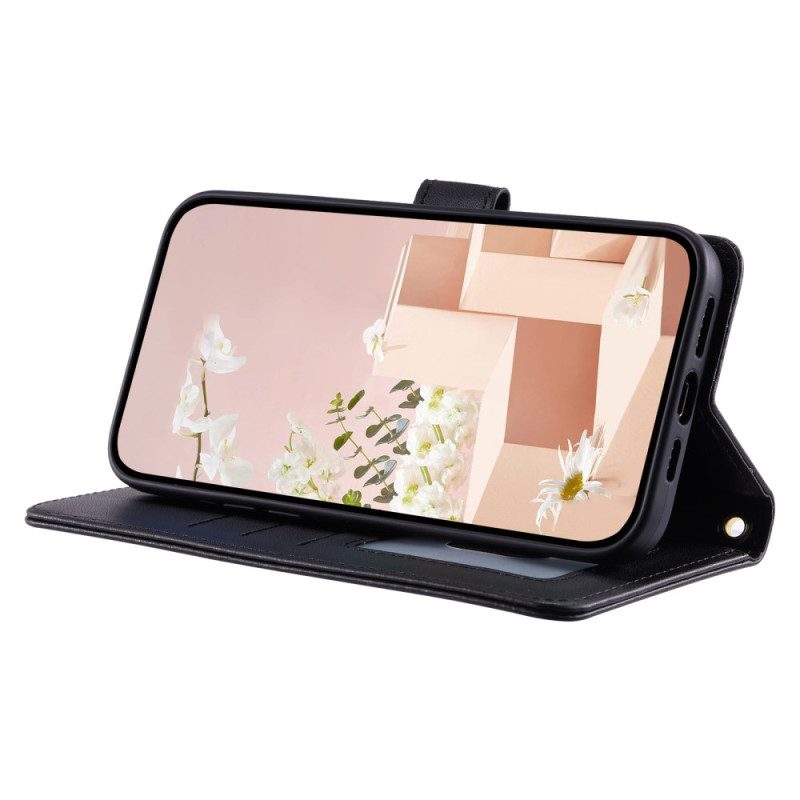 Lederhüllen Für Poco X7 5g Gesteppte Eleganz