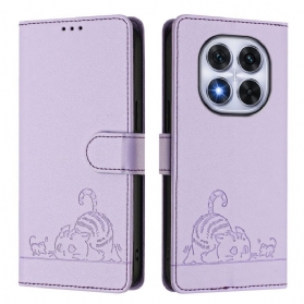 Lederhüllen Für Poco X7 5g Rfid-schutz Mit Katzenmotiv