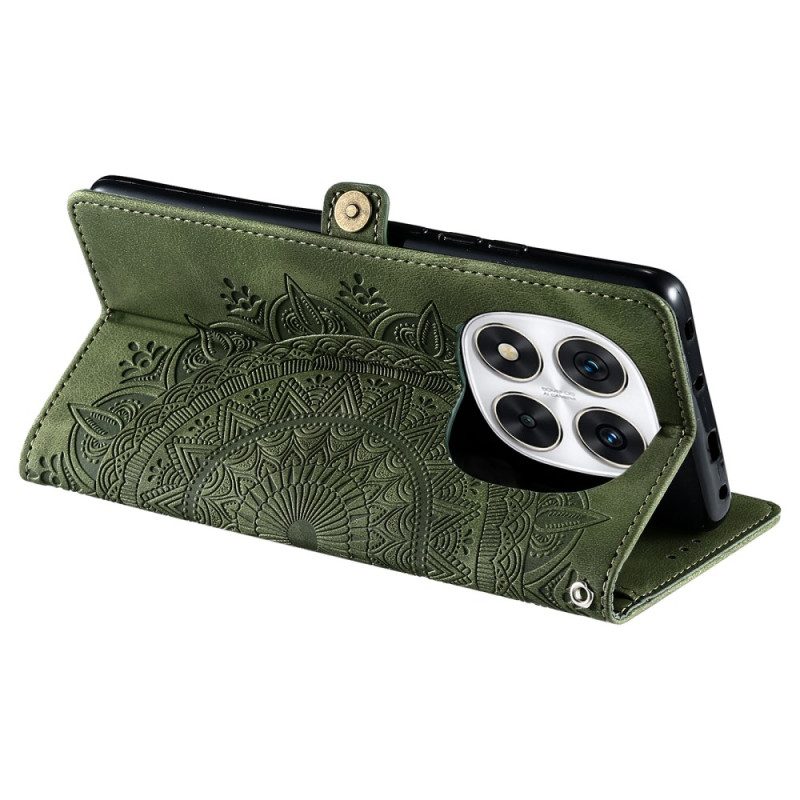 Lederhüllen Poco X7 5g Mandala-wildleder-effekt