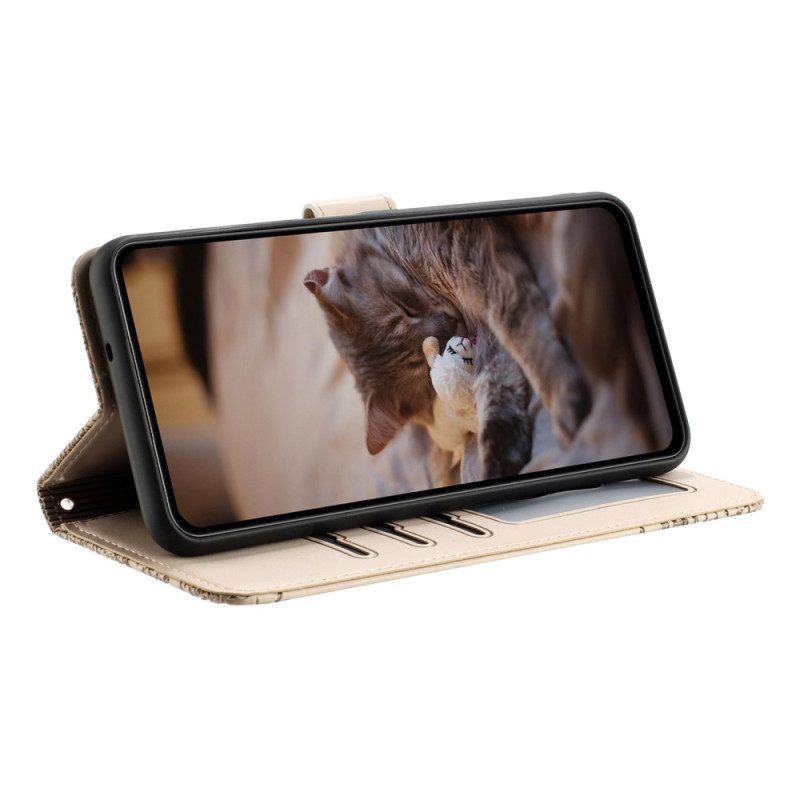 Lederhüllen Poco X7 5g Schlüsselband Mit Katzenmuster