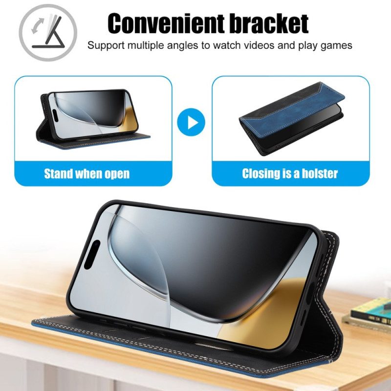 Flip Case Google Pixel 10a Zweifarbiger Rfid-schutz