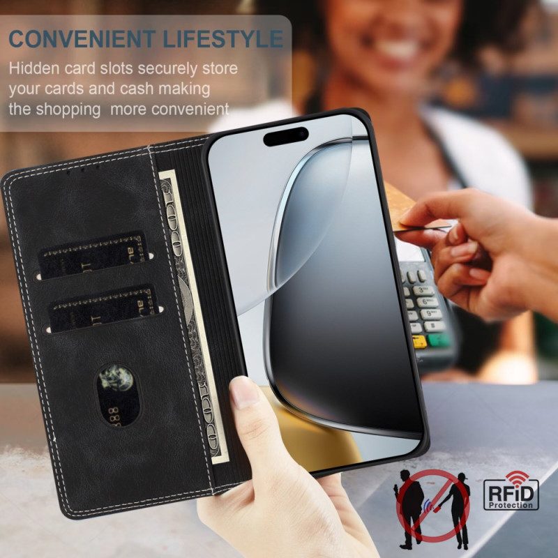 Flip Case Google Pixel 10a Zweifarbiger Rfid-schutz