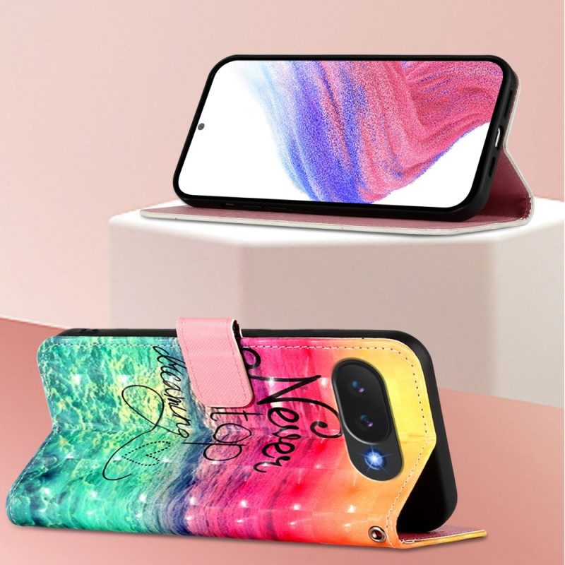 Lederhüllen Für Google Pixel 10a Hör Niemals Auf Zu Träumen